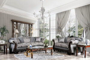 Set Sofa Tamu Jepara Mewah Jati Natural FM-125