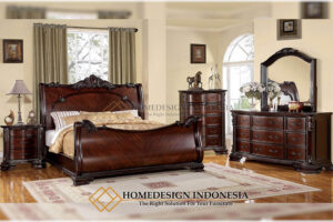 Tempat Tidur Jati Jepara Mewah Luxury Natural Fhinising FM-191