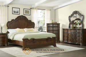 Set Tempat Tidur Jepara Mewah Klasik Natural Luxury FM-194