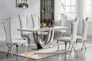 Meja Makan Stainless Minimalis Modern Italyan Style FM-249