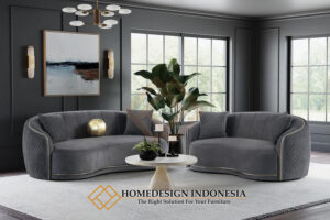 Sofa Minimalis Jepara Curved Design Soft Royal Foam FM-296