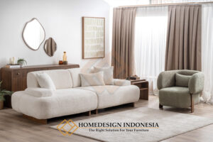 Sofa Ruang Tamu Minimalis Rangka Kayu Jati High Quality FM-290