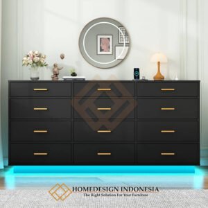 Drawer Minimalis Modern Futuristic LED Style FM-320