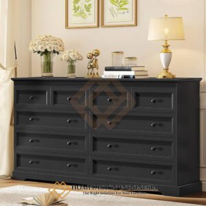 Meja Drawer Minimalis Classic Solid Duco Furniture Jepara FM-319