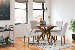 Meja Makan Bundar Minimalis Style Kualitas Terbaik FM-312