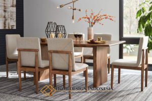 Meja Makan Minimalis Jati Solid Premium Gorgeous FM-311