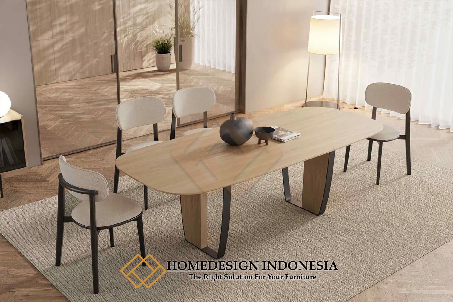 Meja Makan Minimalis Modern Simple Elegan Style FM-309.1