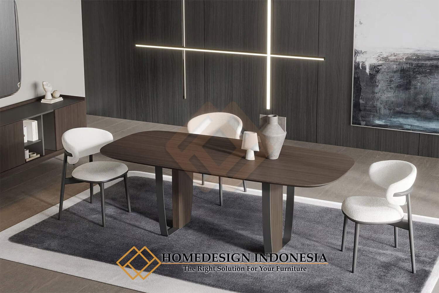 Meja Makan Minimalis Modern Simple Elegan Style FM-309