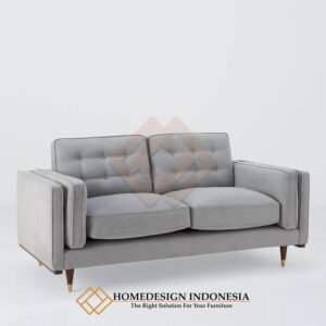 Sofa 2 Dudukan Lava Grey Premium Canvas Fabric FM-302