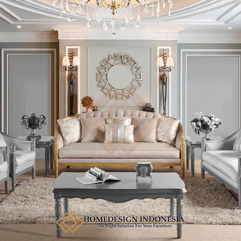 Sofa Minimalis Mewah Cantik Elegant Gold Duco FM-323.1