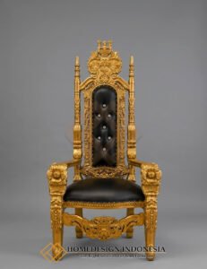 Royal King Chair Carving Majesty Luxurious Golden FM 334