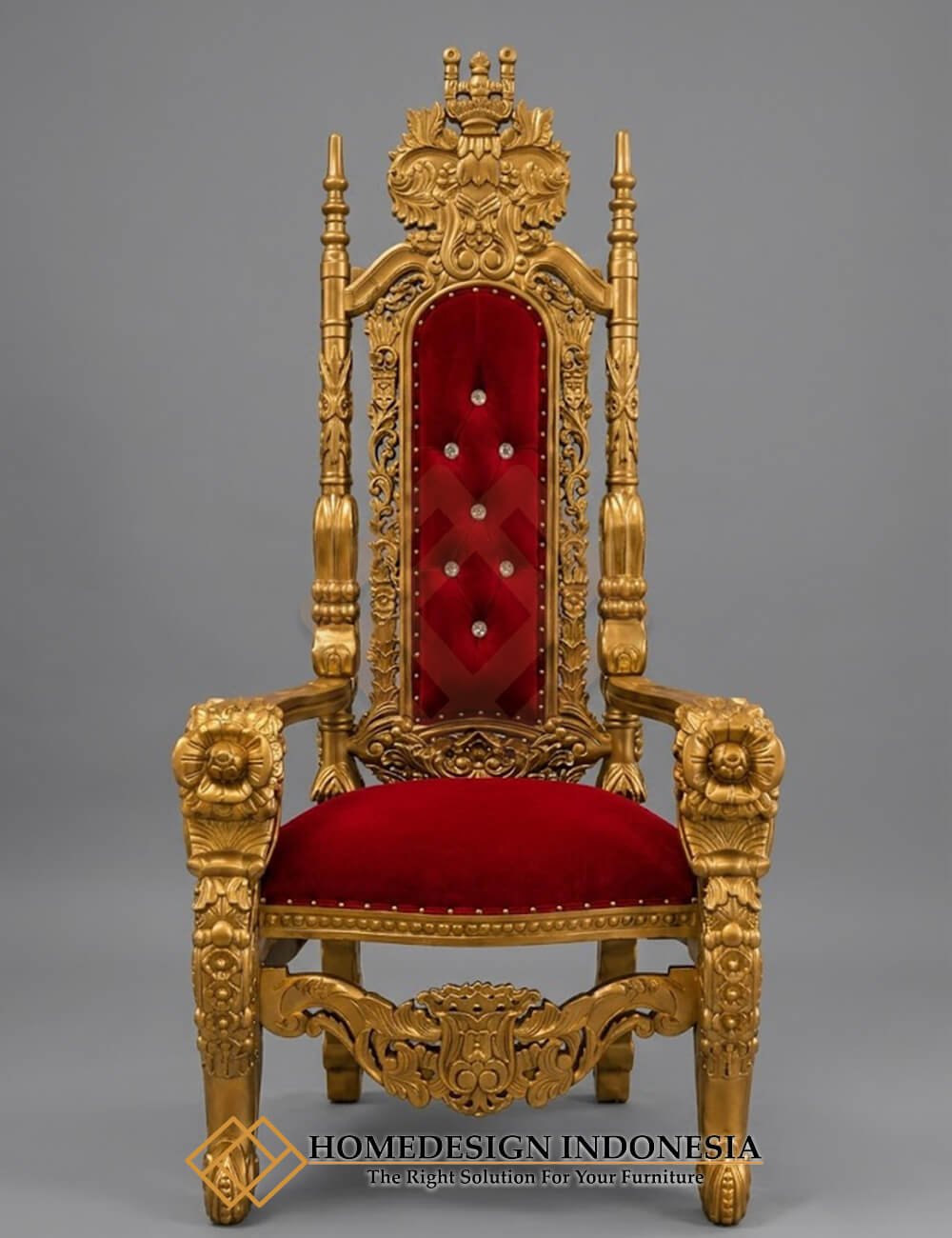 Royal King Chair Carving Majesty Luxurious Golden FM-334.1
