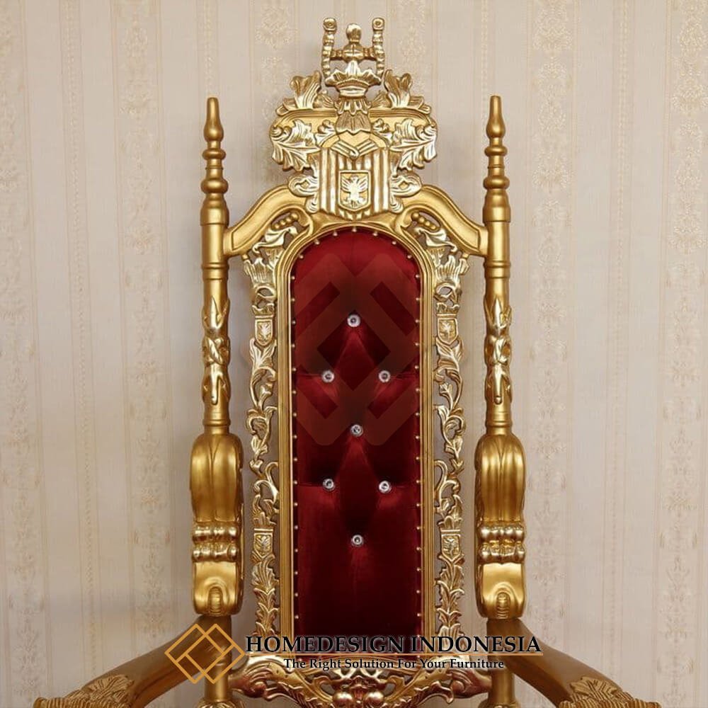 Royal King Chair Throne Carving Style Classic Luxury FM-330.1