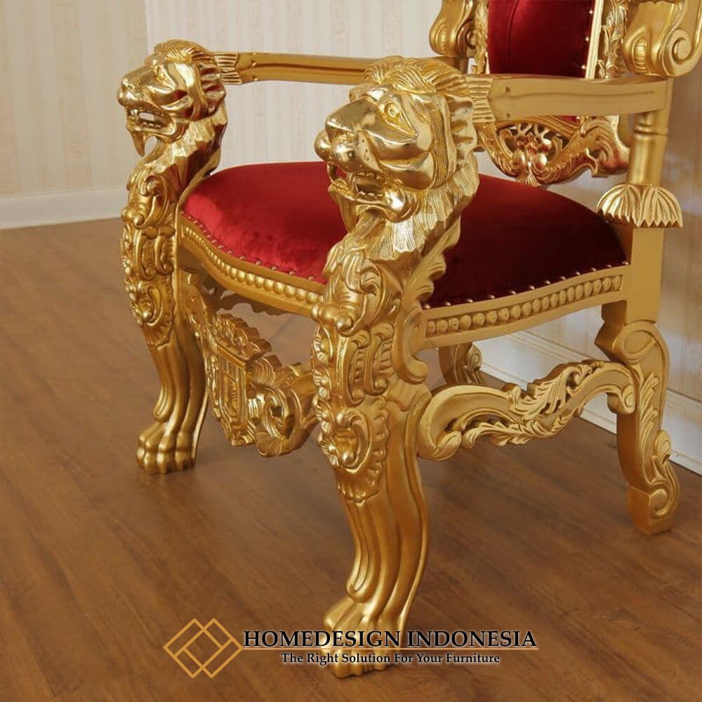 Royal King Chair Throne Carving Style Classic Luxury FM-330.2