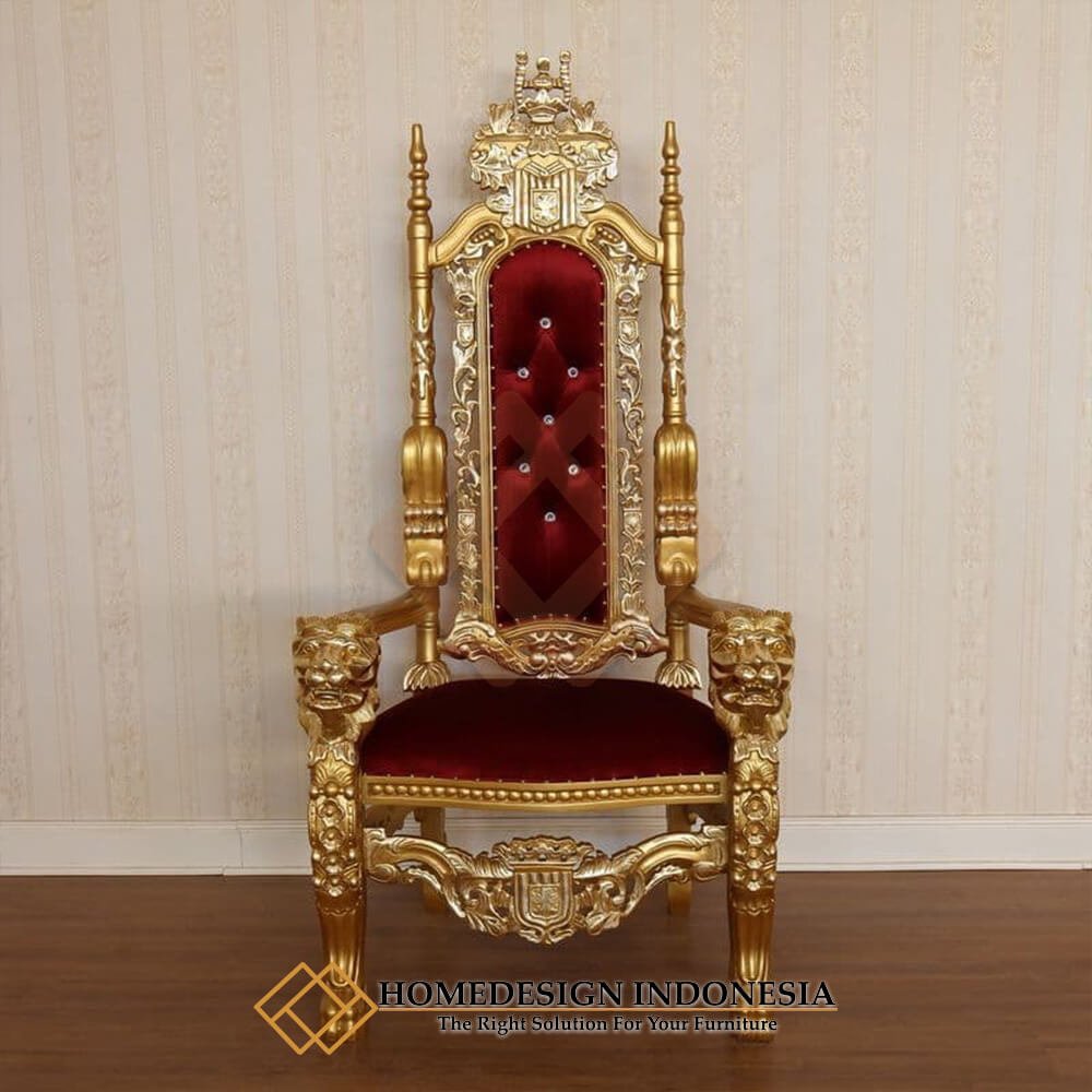 Royal King Chair Throne Carving Style Classic Luxury FM-330