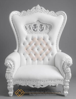 Royal Queen Chair 2 Seater Crown Carving Model FM-336