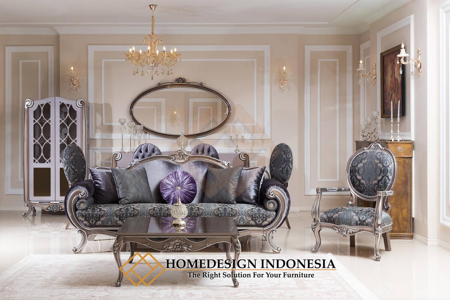 Set Sofa Tamu Mewah Jepara Desain Interior Cantik FM-350 Set Sofa Tamu Mewah Jepara Desain Interior Cantik FM-350