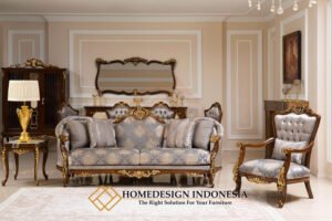 Sofa Mewah Kayu Jati Natural Classic Majestic Carving FM 351