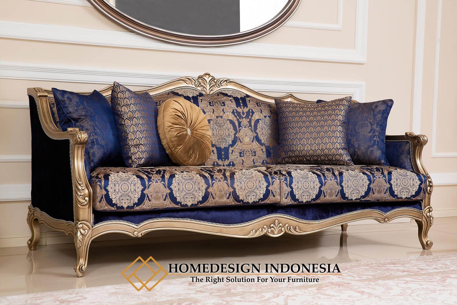 Sofa Tamu Mewah Klasik Jepara Eksklusif Desain FM-349.1