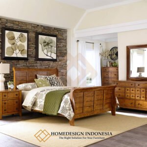 Tempat Tidur Jati Minimalis Full Set Best Seller FM-356