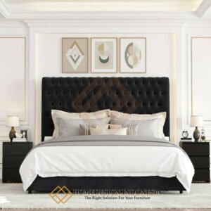 Tempat Tidur Minimalis Jepara Full Fabric Anggun FM-353