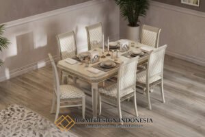 Meja Makan Mewah Minimalis Solid Duco Desain Cantik FM-380