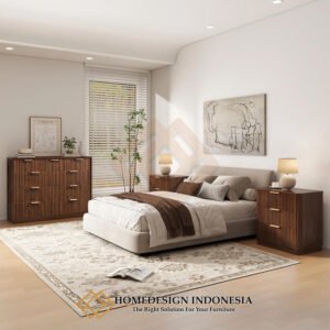 Tempat Tidur Jati Minimalis Solid Natural Color FM-372